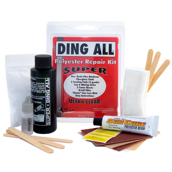 Ding All Super Polyester Resin Repair Kit - 4 oz.