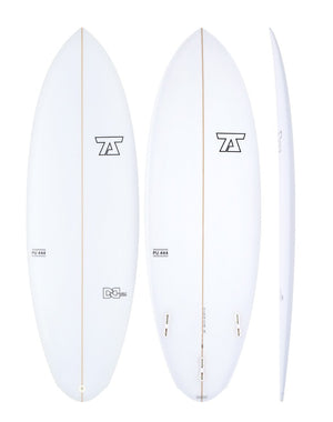 7S Double Down white surfboard